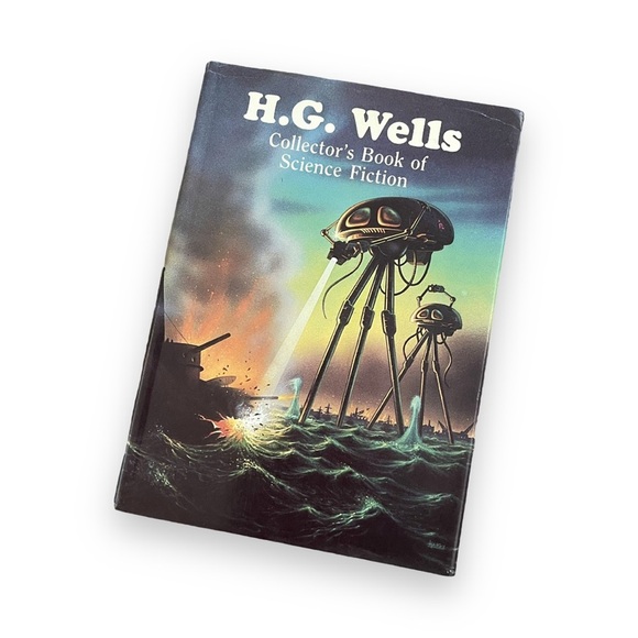 1986 The Collector's Book of Science Fiction by H.G. Wells Large Vtg Hardcover - Picture 1 of 4